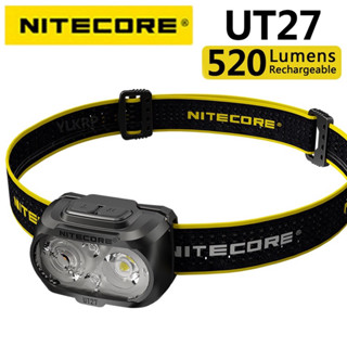 พร้อมส่ง Nitecore UT27 ไฟหน้า 520 ลูเมนส์ แบบลําแสงคู่ ชาร์จแบตเตอรี่ น้ําหนักเบาพิเศษ 74 g.