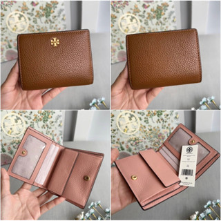 💚แท้💯 พร้อมส่ง💚กระเป๋าสตางค์  84691  Tory Burch Blake Color Block Mini Wallet