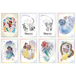 Bushiroad Sleeve Disney 100 : MUSICAL WONDER, Mickey &amp; Minnie, Pooh &amp; Piglet, Jasmine, Belle, Ariel, Cinderella