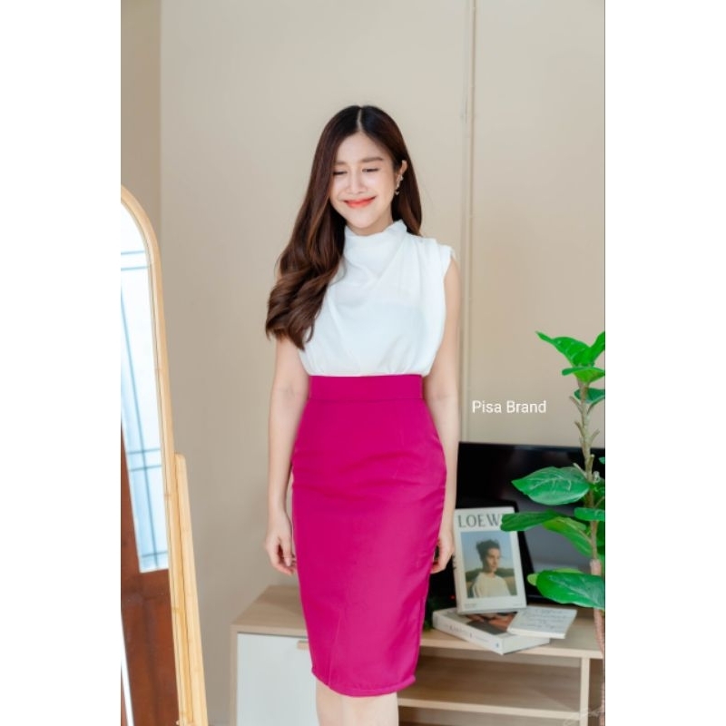 เสื้อชีฟอง มีซับใน ซิปหลัง คอถ่วง หรูหรามาก งานเกาหลี