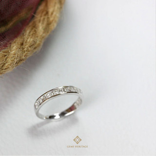 Gems Heritage : แหวนเพชร Baguette line diamond ring (S)