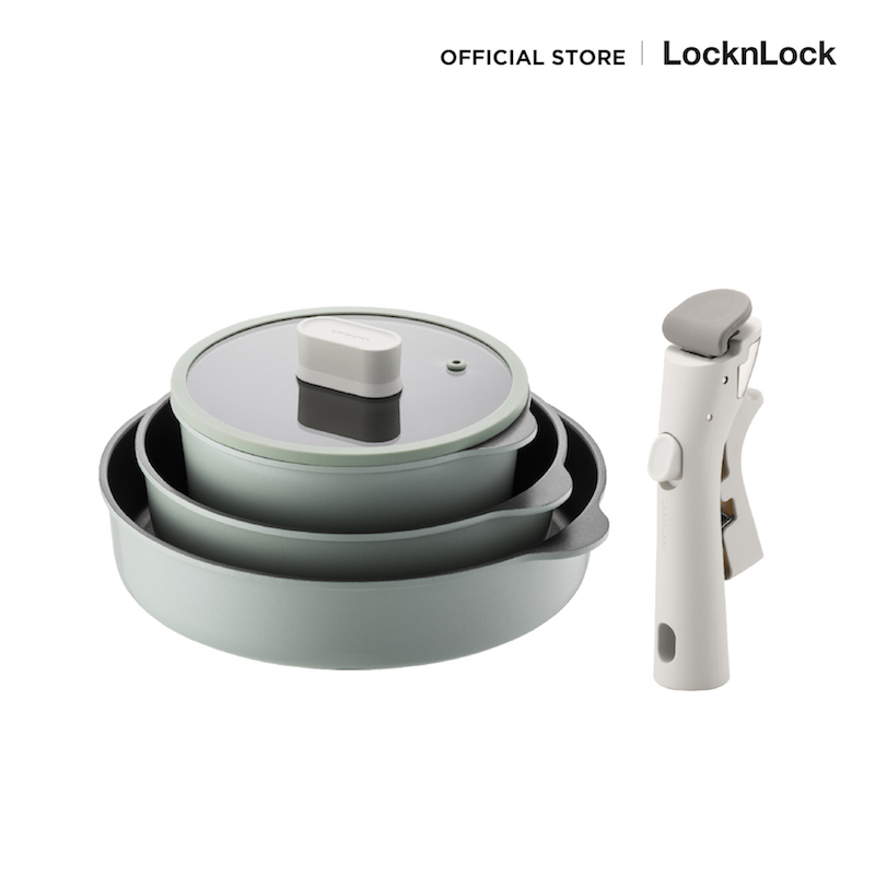 LocknLock เซตหม้อ และกระทะถอดด้าม Suit IH Multi Handle 5P Set รุ่น SDE1181IHS01