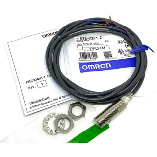 E2E-X2F1-Z Omron sensor เซ็นเซอร์จับโลหะ เกลียว 12มิล 12-24V PNP NO ระยะตวจจับ2mm