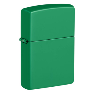 Zippo ไฟแช็กรุ่น 48629  Classic Grass Green Matte ของแท้ รับประกันตลอดชีวิต นำเข้าและจำหน่ายโดยตัวแทนจำหน่าย