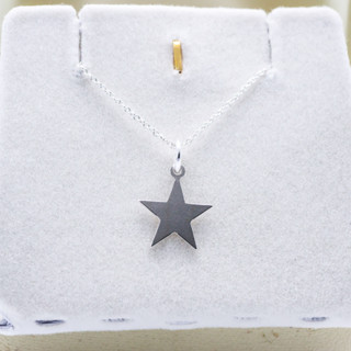 Star Jewelry จี้เงินแท้พร้อมสร้อยยาว 18 นิ้ว เงินแท้ 92.5% แกะสลักด้วยเลเซอร์ รุ่น PS3103-SS