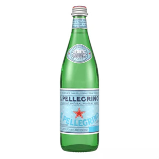 ซานเพลลีกรีโน น้ำแร่โซดา(ขวดแก้ว) 750มล. - San Pellegrino brand Natural Mineral Water (Glass) 750ml