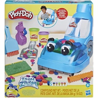 Play-Doh Zoom Zoom Vacuum and Clean-up Toy with 5 Colours เครื่องดูดฝุ่น ของเล่น