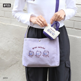 [พรีออเดอร์] BT21 minini Canvas Cross Bag ✅ของแท้💯 ⚠️อ่านรายละเอียดก่อนสั่งซื้อนะคะ