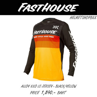 เสื้อแขนยาว FASTHOUSE ALLOY KILD LS JERSEY BLACK YELLOW