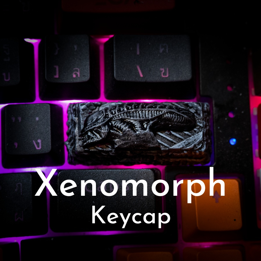 ส่งฟรี Artisan keycap alien xenomorph