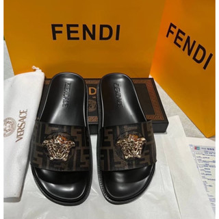 รองเท้าแตะ VersaceXFendi Grade vip  Size 38-45