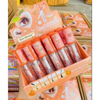 ⚡FLASH SALE⚡♡พร้อมส่ง Kiss Beauty Peach Gel Mascara No.56901-03 (24packs in a box)