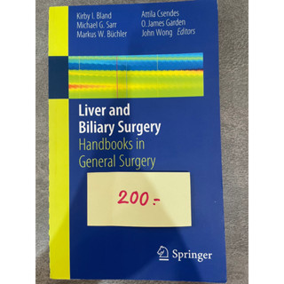 Liver and Biliary Surgery: Handbooks in General Surgery