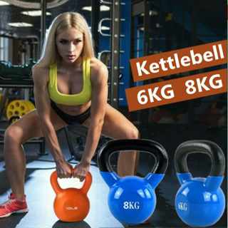 Kettlebells dumbbell ดัมเบล 6 kg 8kg ดรัมเบล dumbell ดัมเบลลูกตุ้ม เคตเทิลเบล ดัมเบลหูหิ้วManufacture fitness kettle bel
