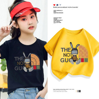 H340🌻 เสื้อยืดลายการ์ตูน 🌻 สุดเท่ห์ น่ารักสดใส ใส่สบายมากเนื้อผ้าดีมาก ฤดูซัมเมอร์สำหรับเด็ก