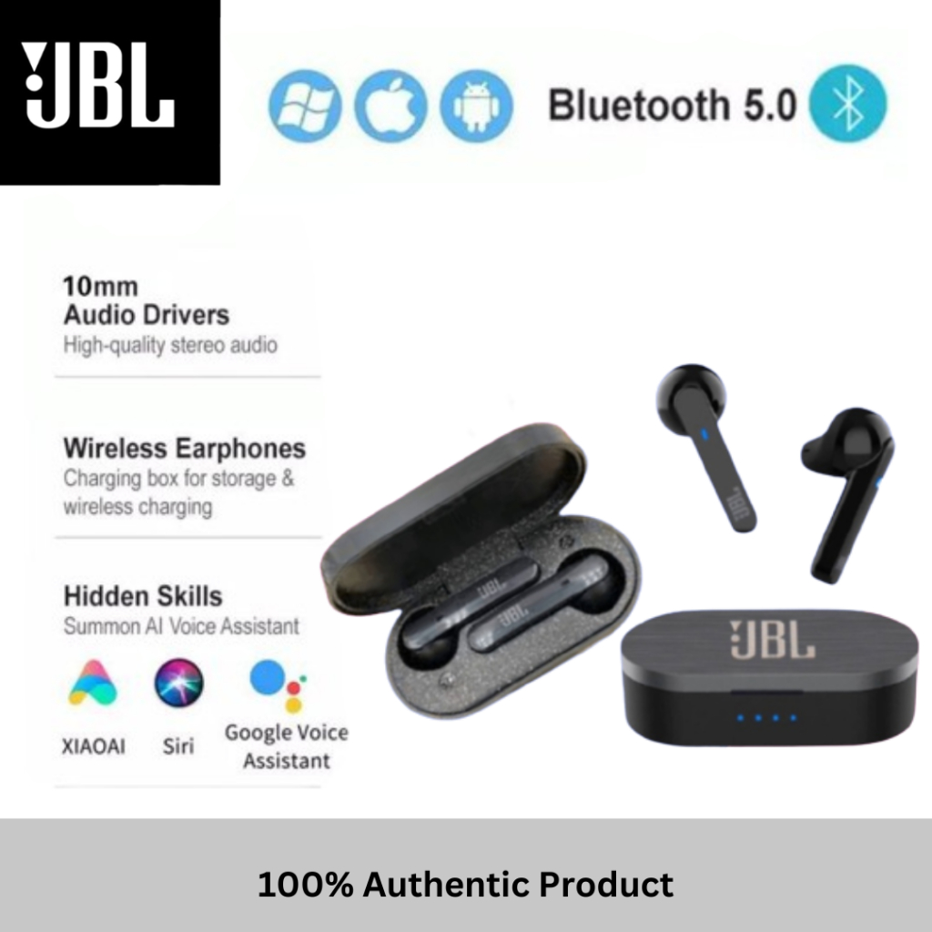 (ของแท้ 100%)หูฟังบลูทูธ JBL TWS-10 Bluetooth V5.0 Truly Wireless Earbuds headphones