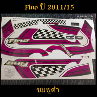 สติ๊กเกอร์  FINO ฟีโน่  สีชมพูดำ ปี 2011 รุ่น 15