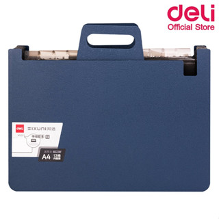 Deli P62 Expanding File แฟ้มตั้งโต๊ะแนวนอน 13 ช่อง ขนาด A4 (มีให้เลือก 3 สี) กล่องเอกสาร กล่องใส่เอกสาร ช่องจัดเก็บเอกสาร