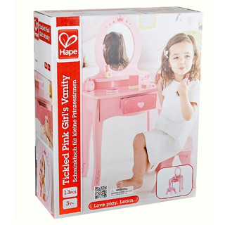 Hape Dresser Table And Stool ของเล่นเด็ก เสริมพัฒนาการเด็ก ของเล่นไม้ โต๊ะเครื่องแป้ง เจ้าหญิงสุดคิวท์