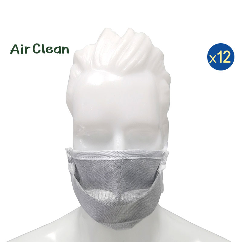 ผ้าปิดจมูกคาร์บอนสีขาว(12 ชิ้น)ป้องกันกลิ่น รุ่น Model-114 | ป้องกันกลิ่นไอเคมี | ป้องกันเชื้อแบคทีเรีย