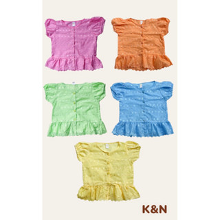 เสื้อกระดุมหน้าผู้ใหญ่สีสันสดสวย
