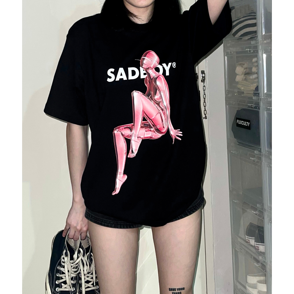 SADBOY® | Retro Robot | Semi-Oversized | 100% Organic Cotton