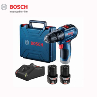 BOSCH GSB 12V-30 Professional สว่านกระแทกไร้สาย 12V พร้อมแบต 2.0Ah 2 ก้อน + แท่นชาร์จเร็ว #0 601 9G9 1K0