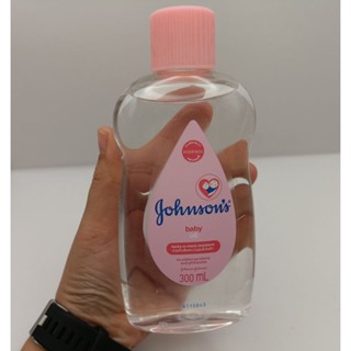 Johnsons baby oil  จอห์นสัน เบบี้ ออยล์ เบบี้ออยล์สีชมพู 300 มล.