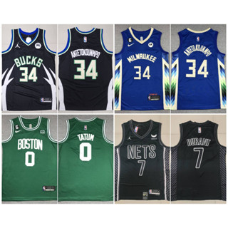 เสื้อบาสเกตบอล NBA Jerseys - KD, Kyrie, Tatum, J.Brown, Giannis Antetokounmpo เหมาะเล่นกีฬา บาส, แฟชั่น จัดส่งในไทย