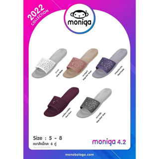 MONOBO รองเท้าแตะแบบสวม รองเท้าแตะผู้หญิง ทรงเรียวยาว รุ่นMoniga 4.2