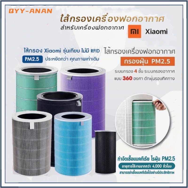 ✨(มี RFID) Xiaomi Mi Air Purifier Filter ไส้กรองอากาศ xiaomi รุ่น 2S / 2H / 3H / Pro / 2C / 3C / Sma