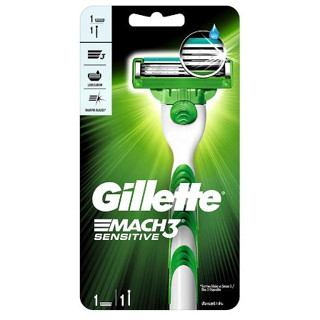 Gillette Mach3 Sensitive ยิลเลท มัค3 เซนซิทีฟ มีดโกนหนวด มีดโกน (ของแท้)