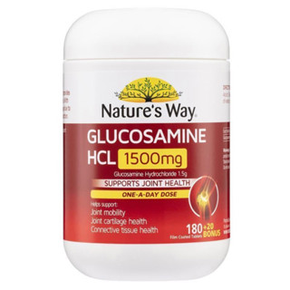 Natures Way Glucosamine 1500mg 180 + 20 Bonus Tablets