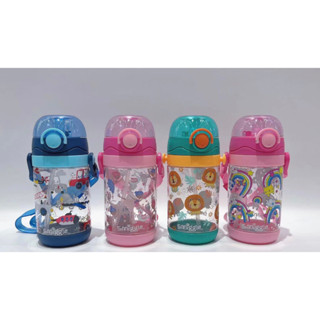 กระติกน้ำ Smiggle  Tritan Bottle  BPA Free  ขนาด 600มล.  หลอดเด้งแบบดูด พับเก็บได้