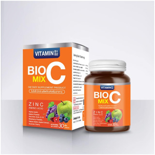 BIO C MIX ไบโอซี มิกซ์ วิตมินซี 1000mg. 30เม็ด