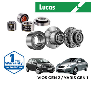 LUCAS ลูกปืนล้อ หน้า และ หลัง สำหรับ Toyota Vios Gen 2 / Yaris Gen 1 2007-2012