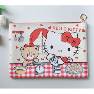 KITTY P2 เก็บเอกสาร กระเป๋าเอกสาร ซองเอกสาร อย่างดี มีผ้าซับด้านใน ลาย KITTY ขนาด 35x25x2 cm ผลิตจากวัสดุอย่างดี  798