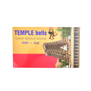 Natural Efe | Indian incense sticks - NAMASTE TEMPLE Bells - Honey &amp; Rose | ธูปหอม / Box Set (12 Boxes)