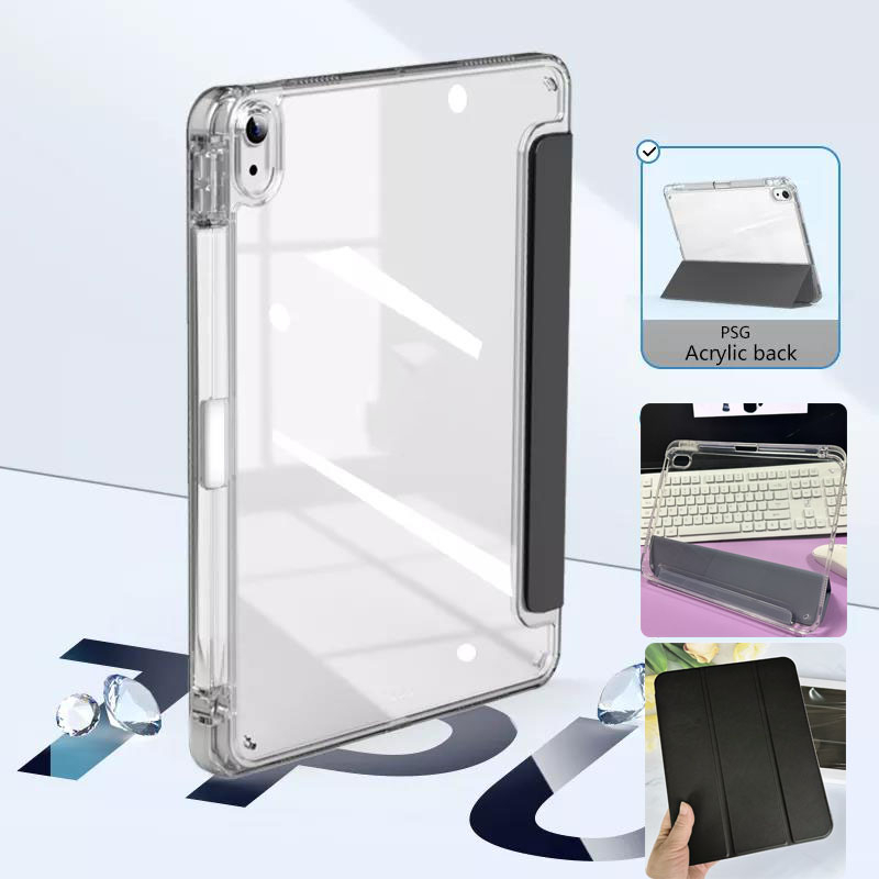 เคสสำหรับไอแพด ขอบใส iPad2022 gen10 Air4/Air5 10.9 gen7/gen8/gen9 gen5/gen610.2 Pro2018/2020/2021/2022 11 มีที่ใส่ปากกา