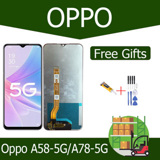 LCD Oppo A58-5G/A78-5Gงานแท้ จอ ออปโป้ A58หน้าจอพร้อมทัชสกรีน แถมชุดไขควง