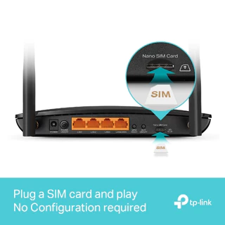 TP-Link Archer MR600 เราเตอร์ใส่ซิม 4G+ Cat6 AC1200 Wireless Dual Band Gigabit Router- Lifetime