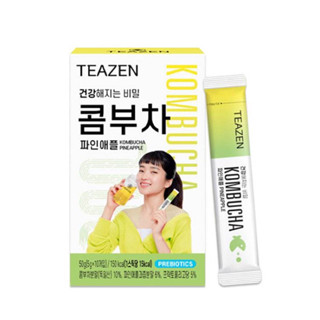 TEAZEN Kombucha  รส สับปะรด ใหม่ (พร้อมส่ง) (จองกุกแนะนำชาคอมบุชา)