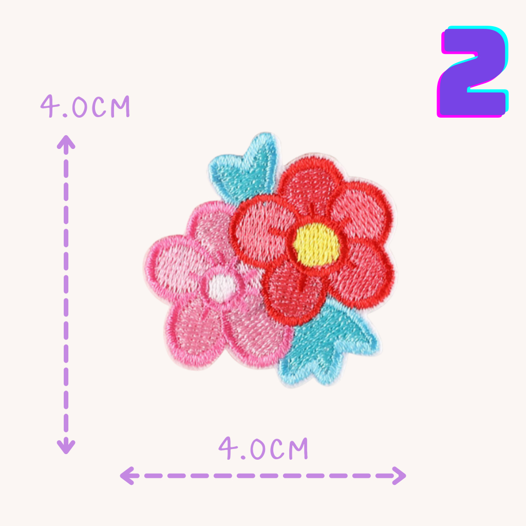 😄10บาททุกชิ้น😄สติ๊กเกอร์ติดเสื้อ UC78 DIY:อาร์มติดเสื้อ ลายน้องกระต่าย หมี และ ดอกไม้ ใช้แปะติดลงผ้าได้เลยค่ะง่ายมากๆ - รูปที่ 2