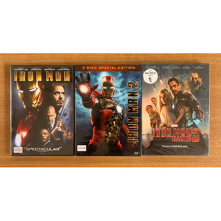 DVD : Iron Man ภาค 1, 2, 3 ไอรอนแมน [มือ 1] Robert Downey Jr. / Marvel ดีวีดี หนัง แผ่นแท้ ตรงปก