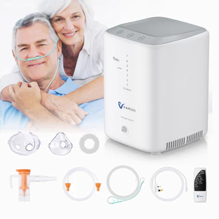 🔥จัดส่ง2วัน🔥 Oxygen Concentrator 1-7L/min เครื่องผลิตออกซิเจนแบบพกพาแบบปรับได้สำหรับใช้ในบ้านและในการเดินทาง In Stock