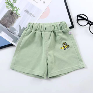 ❗พร้อมส่ง❗ กางเกงขาสั้นสำหรับเด็กปักลายน่ารัก ผ้าฝ้าย นิ่ม