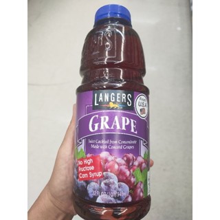 Langers Grape Juice Cocktail From Concetrate Made With Concord Grapes น้ำองุ่น 25%   946 ml