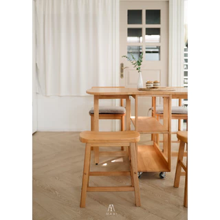 MAAI Design Yokuso stool เก้าอี้นั่งสตูลไม้จริงทั้งตัว ประกอบสำเร็จ