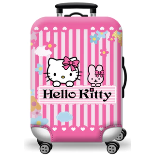 พร้อมส่งจากไทยด่วน! ผ้าคลุมกระเป๋าเดินทาง แบบยืด ลาย เจ้าหญิง ลายไทย คิตตี้ Hello Kitty
