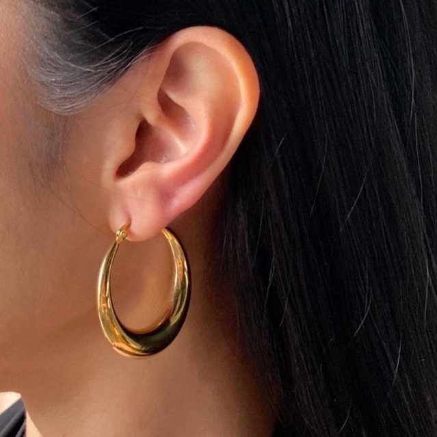Eclat - Hailey Hoops - ต่างหูห่วงใหญ่ ต่างหูทอง